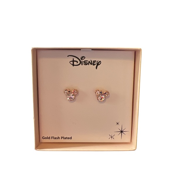 Disney Gold Mickey Mouse Earrings - Picture 1 of 1